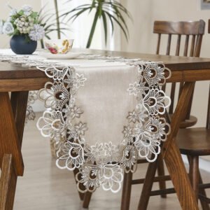 Vintage Farmhouse Lace Table Runner