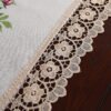 Vintage Rose Embroidered Table Runner