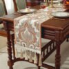 table runner (4) Black Chenille Table Runner