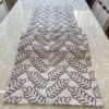 table runner (4) Silver Leaf Embroidered Table Runner