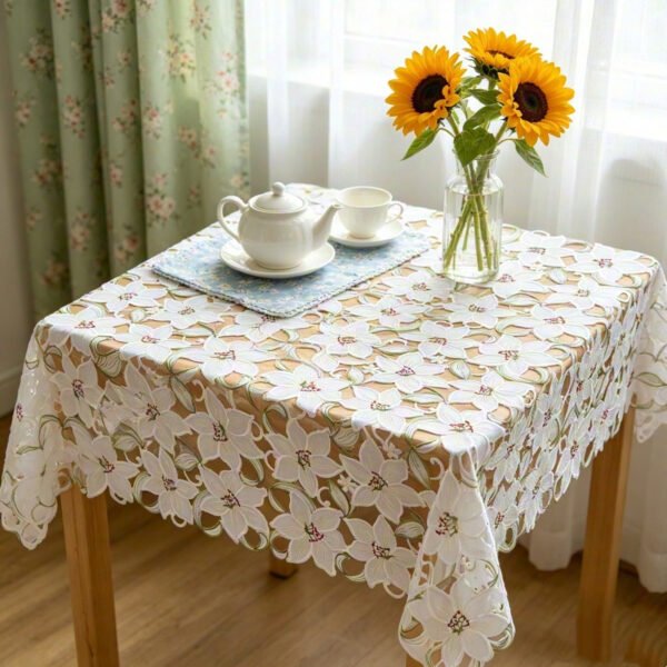 table runner (4) Lily Embroidered Table Runner
