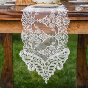 Champagne Lace Table Runner