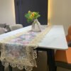 Blue Purple Lace Table Runner