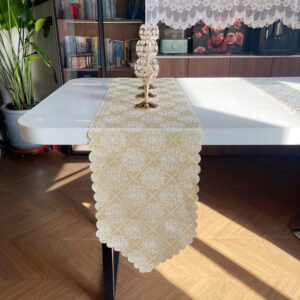 Diamond Embroidered Table Runner