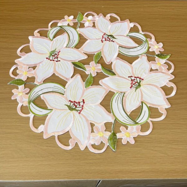 table runner (5) Lily Embroidered Table Runner