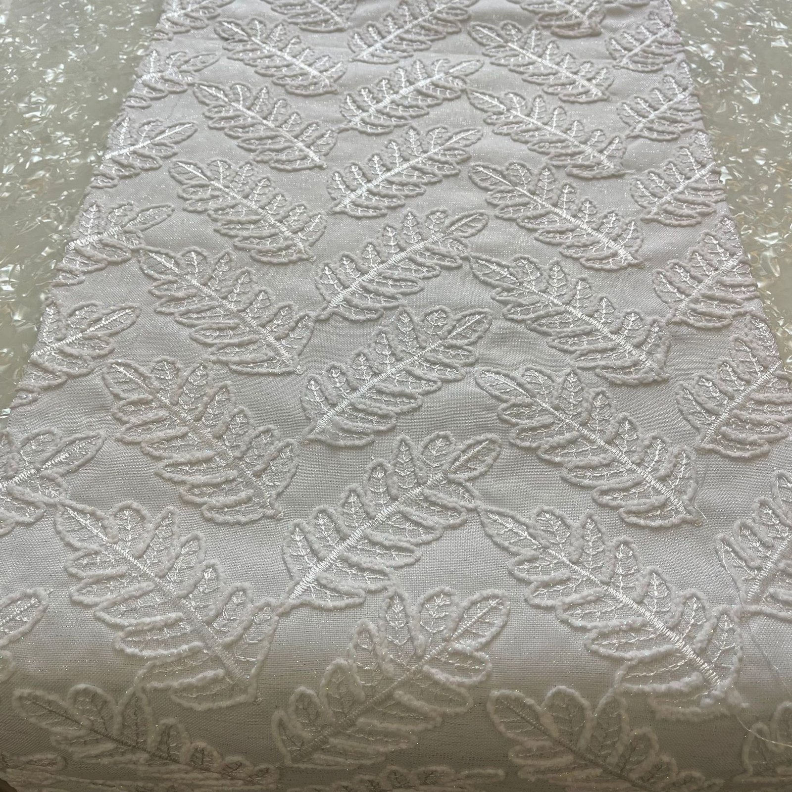 Gold Silver Embroidered Table Mat