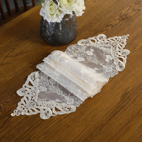 Champagne Lace Table Runner