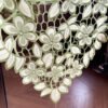 table runner (7) Green Cutwork Embroidered Table Runner