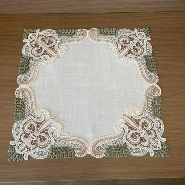 table runner (7) Green Pink Elegant Table Runner