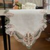 table runner (8) Green Pink Elegant Table Runner