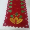 Christmas Candle Embroidered Table Runner